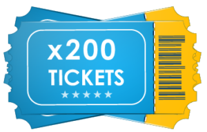 x200 tickets
